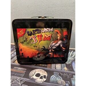 Earthworm Jim Metal Tin Lunch Box 2017, Loot Crate Edition